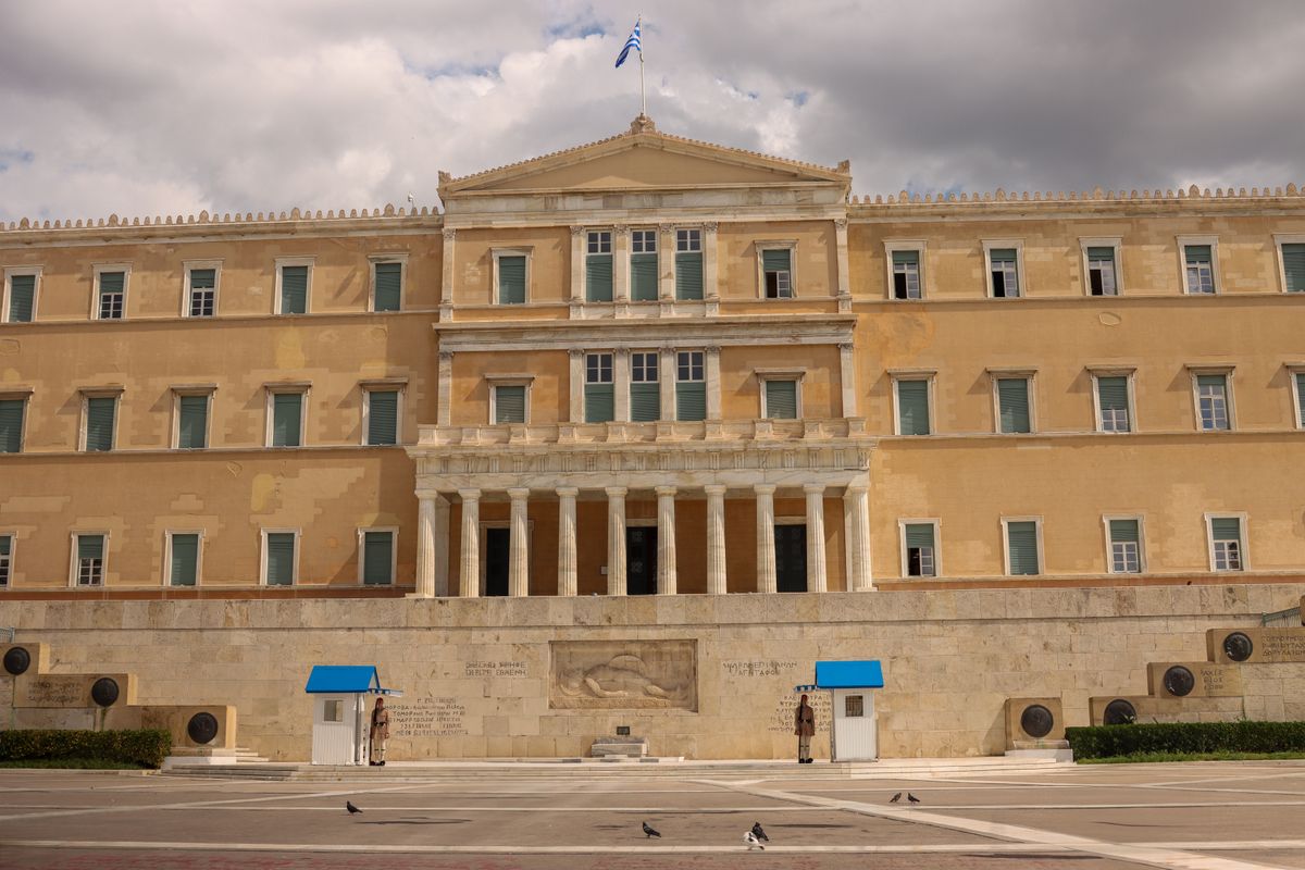 Το κτίριο της Βουλής των Ελλήνων στην Αθήνα